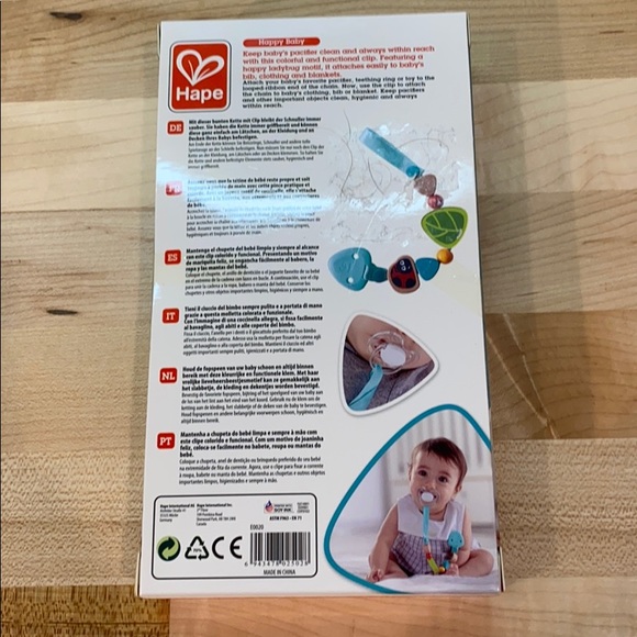 Ladybug Hape Pacifier Clip - Picture 3 of 5